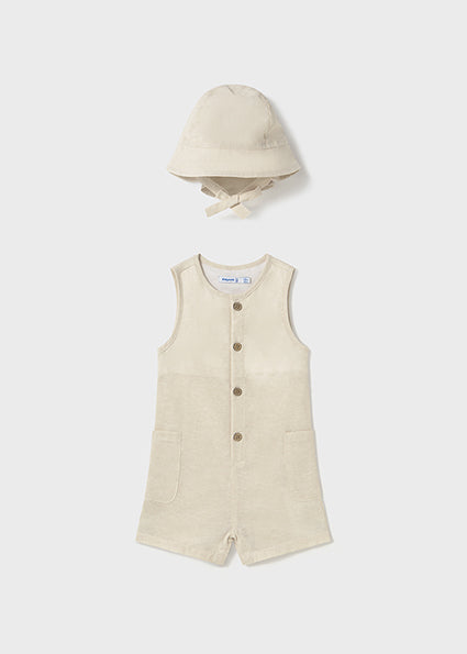 MAYORAL - completo Salopette e cappello Bambino