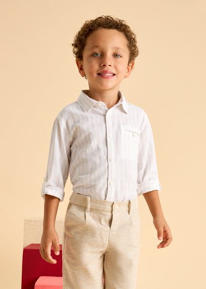 MAYORAL - Camicia lunga in lino bimbo