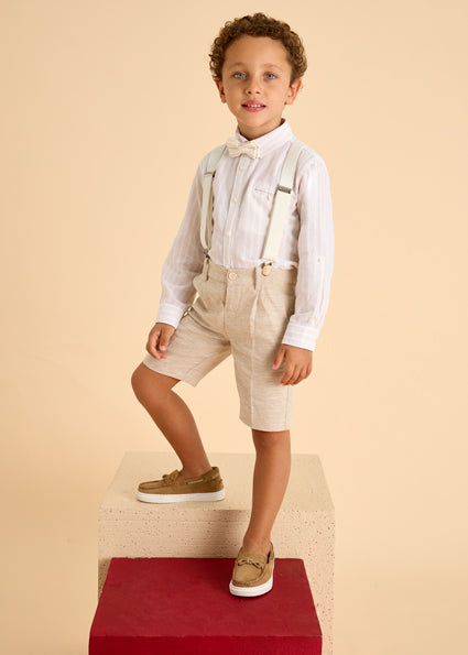 MAYORAL - Camicia lunga in lino bimbo