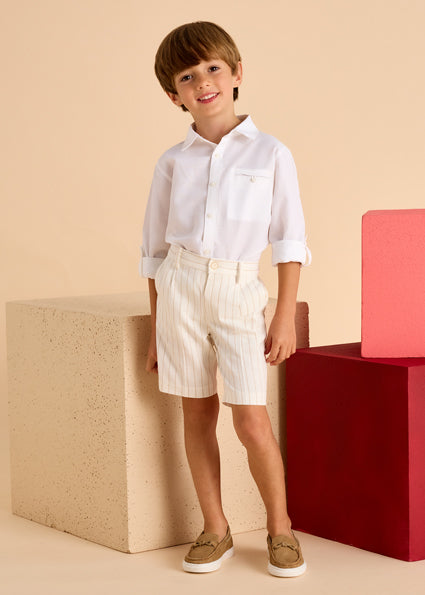 MAYORAL - Camicia lunga in lino bimbo