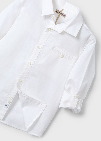 MAYORAL - Camicia lunga in lino bimbo