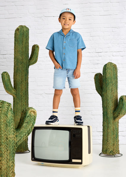 MAYORAL - Bermuda in jeans bambino
