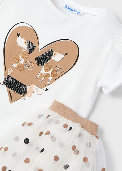 mayoral - completo con gonna bambina