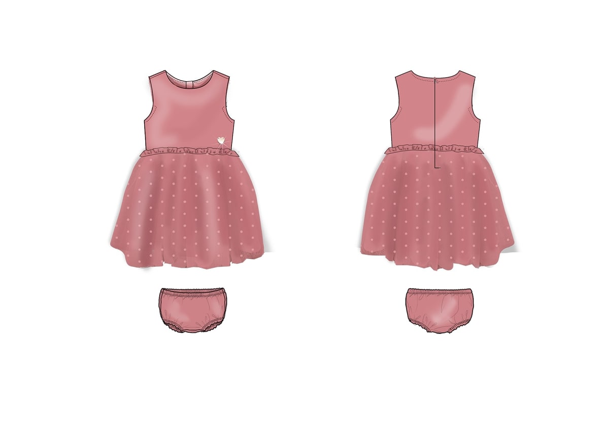 guess - abito con culotte bambina