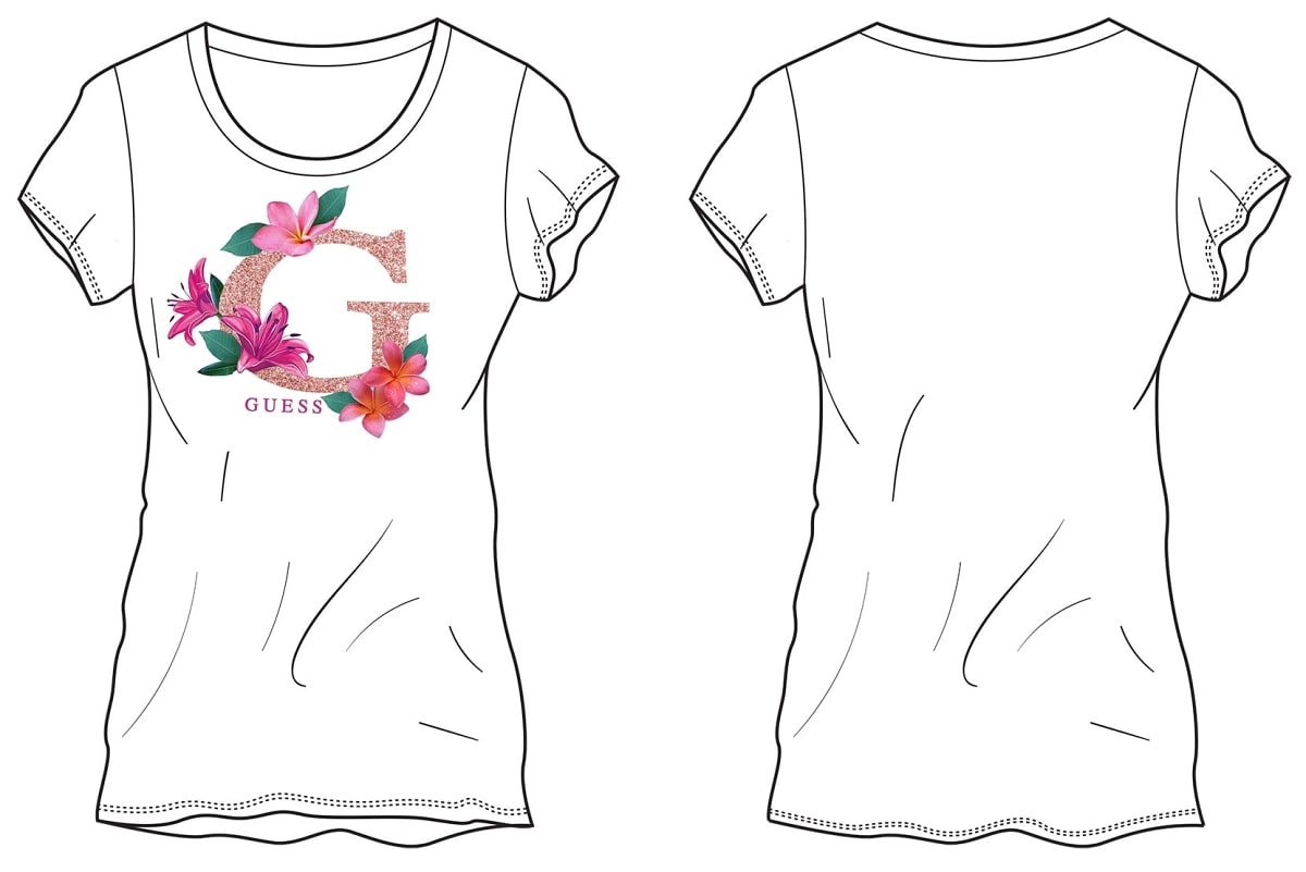 guess - tshirt bambina