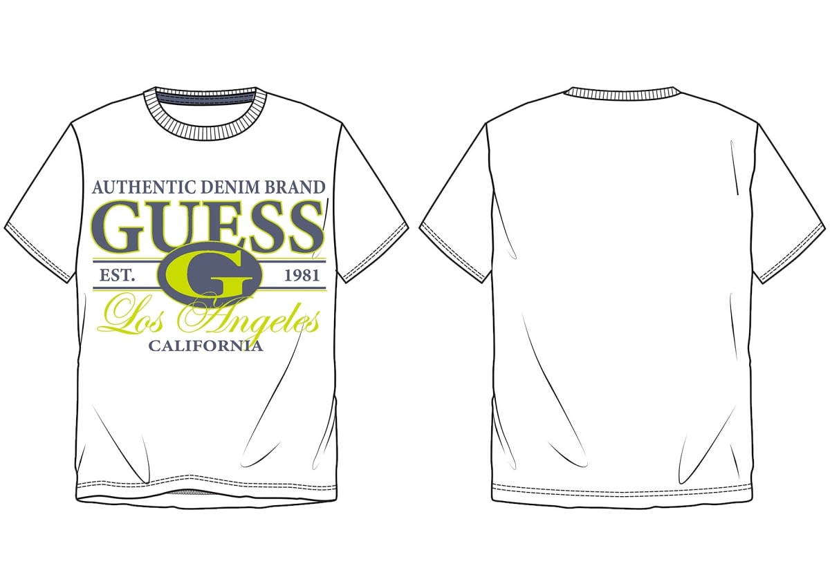 GUESS - Tshirt brand logo Bambino