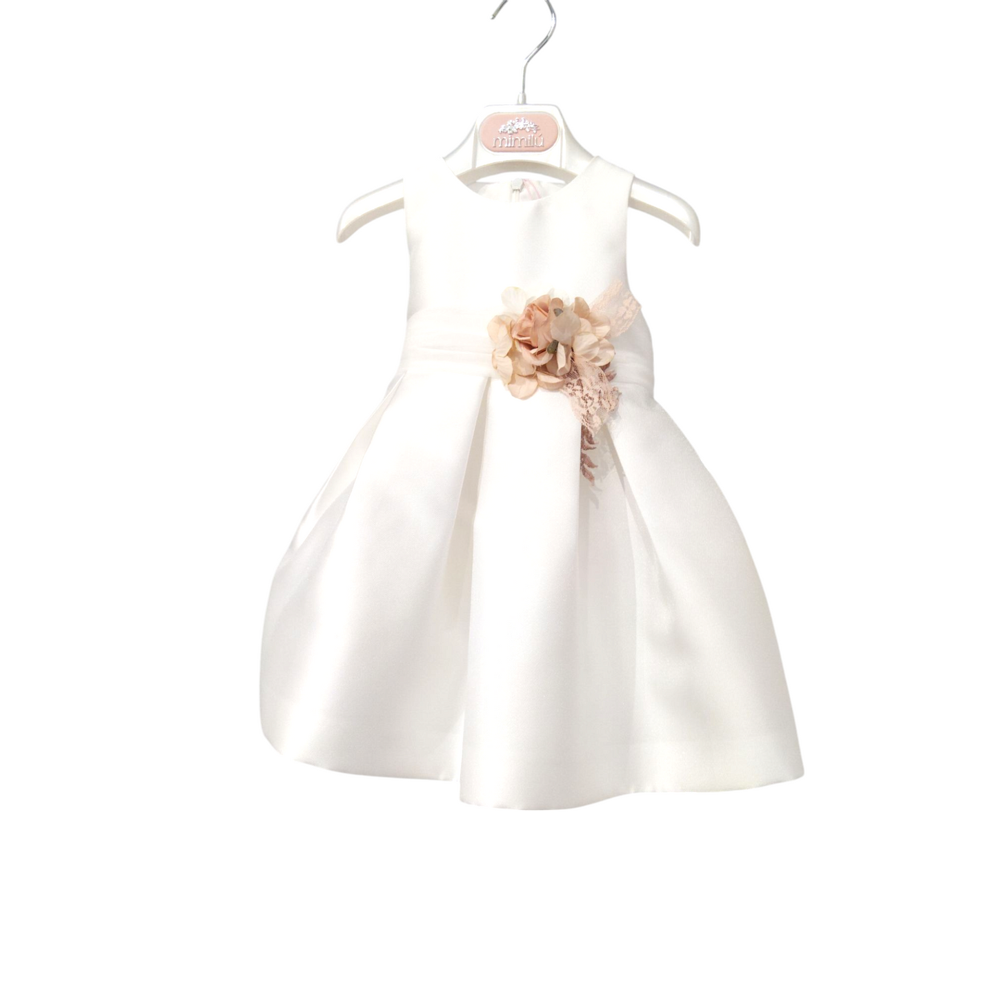 mimilu'- abito con fiore cerimonia bambina