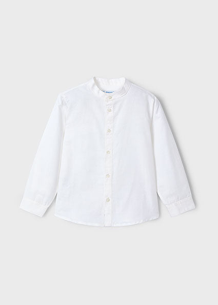 MAYORAL - Camicia lunga coreana in lino bimbo