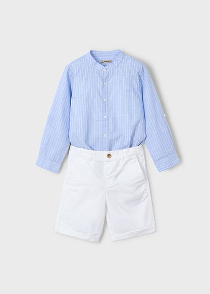 MAYORAL - Completo camicia e shorts Bambino