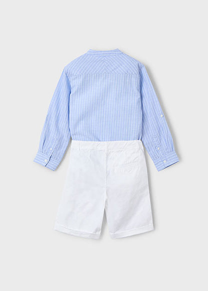 MAYORAL - Completo camicia e shorts Bambino