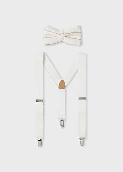 MAYORAL - set accessori papillon + bretelle
