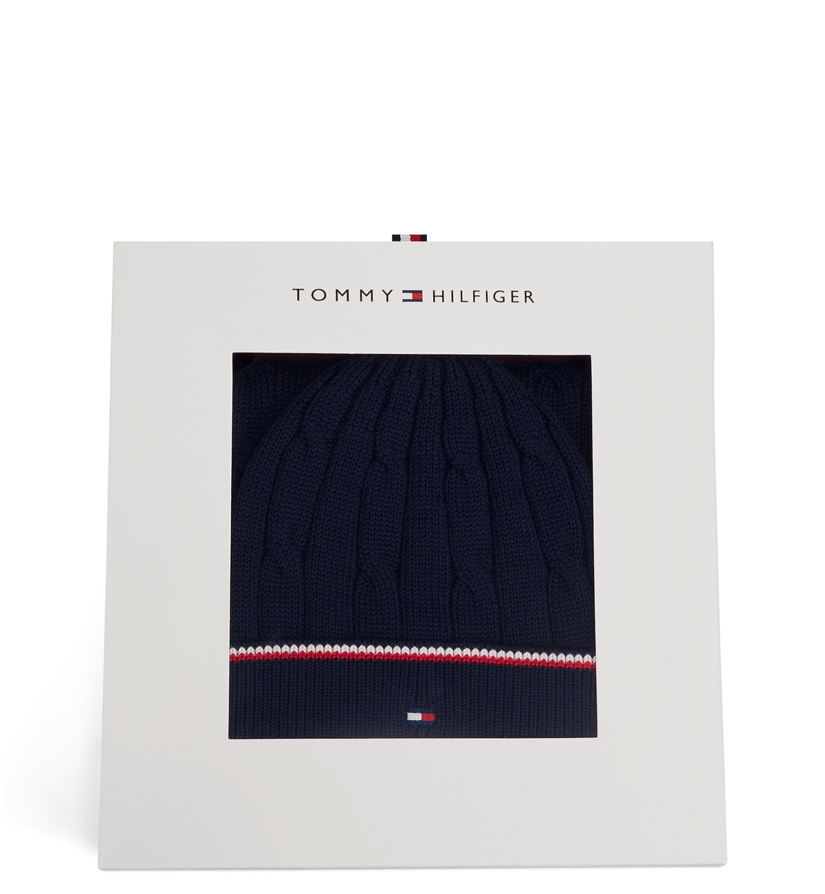 tommyhilfiger-set berretto e sciarpa unisex