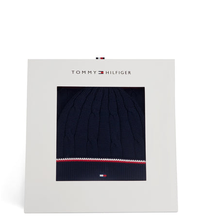 TOMMYHILFIGER-Set Berretto e Sciarpa Unisex