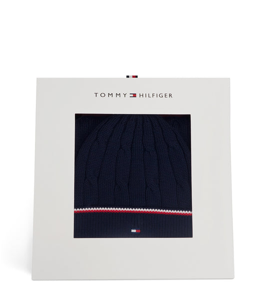 TOMMYHILFIGER-Set Berretto e Sciarpa Unisex