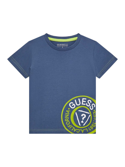 GUESS - T-shirt logo round Bambino