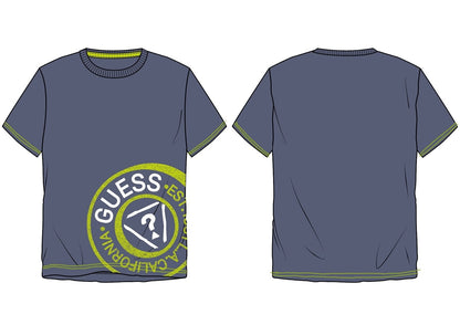 GUESS - T-shirt logo round Bambino