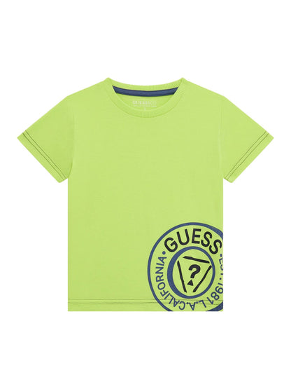 GUESS - T-shirt logo round Bambino